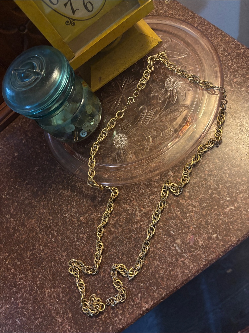 80’s Gold-Tone Twisted Rope Chain Necklace - Women's Jewelry